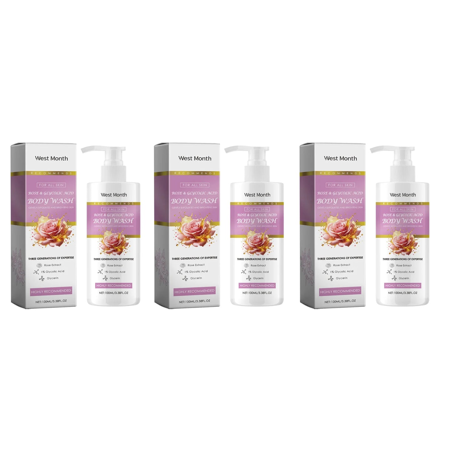 Exfoliating Shower Gel Deep Cleansing Remove Old Dead Skin Brighten Skin Tone Moisturizing Smoothing Refresh Whitening Body Wash