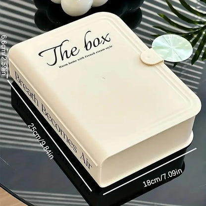 Desk Data Cable Storage Box Multi-Compartment Power Cord Organizer Desktop Cable Management Box for Phone Charger Plugs Jewelry