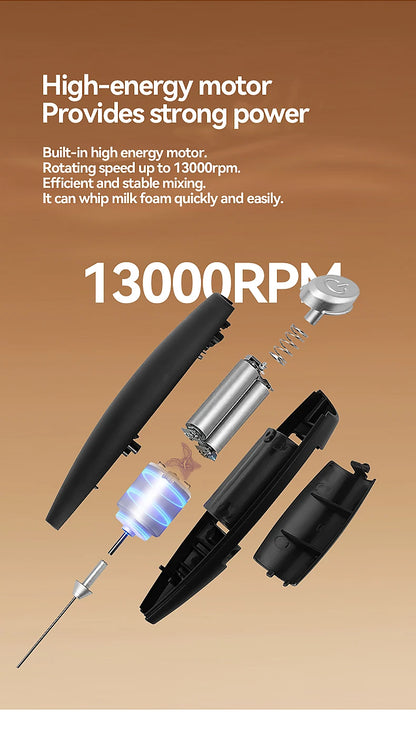 1PC Hand Blender Electric Egg Beater Milk Frother Wireless Mini Drink Mixer Foamer Household Kitchen Stirring Tools