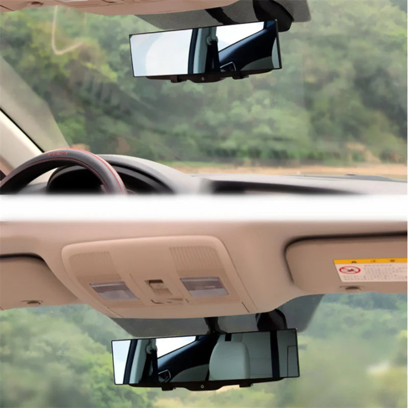 Universal Anti glare Wide Angle Convex Rearview Mirror Car Interior Rear View Baby Child Seat Watch Blue Sun Visor Goggle Safety