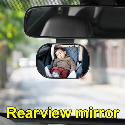 Car interior baby observation mirror, car child safety seat rearview mirror, installation of auxiliary mirror, reverse blind spo