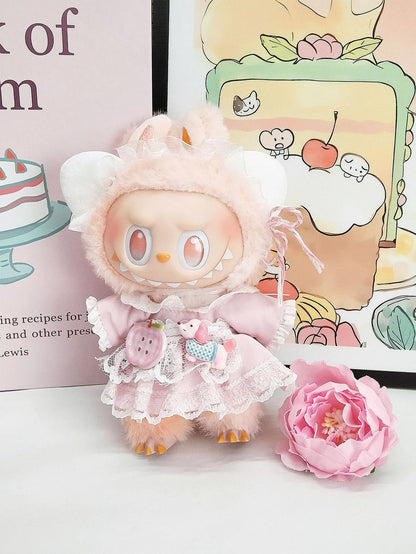 Labubu's Third-generation Baby Clothes, Labubu 3.0 Baby Clothes, Sitting Party Clothes, Blind Box Clothes, 17cm