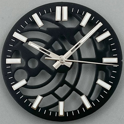 NH70 NH72 29mm black white green blue Hollowing Out Watch Dial and Hand Set green luminous Fit  NH70 NH72  Movt