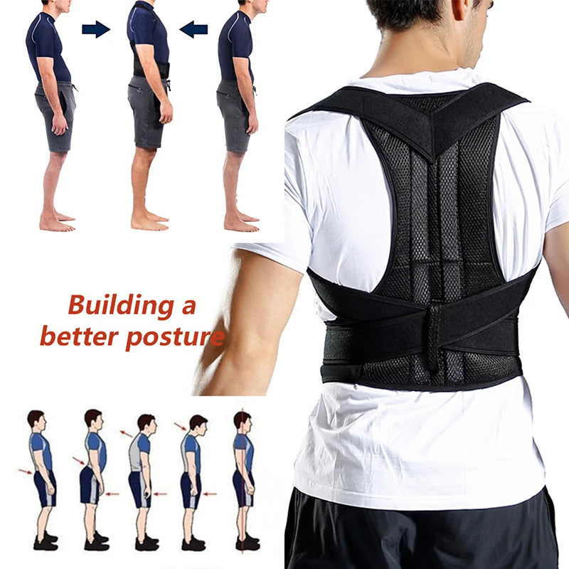 Posture Corrector for Men and Women Back Posture Brace Clavicle Support Stop Slouching and Hunching Adjustable Back Trainer