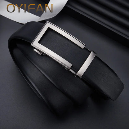Fashion Men Belt,Alloy Buckle,Automatic Ratchet Leather Belt,Jeans Belt,Formal Belt,Men Genuine Leather Belt