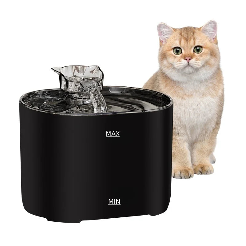 74.39 oz/2.2 liters, pet cat and dog fountain dispenser, smart pet fountain dispenser, large capacity silent automatic circulati