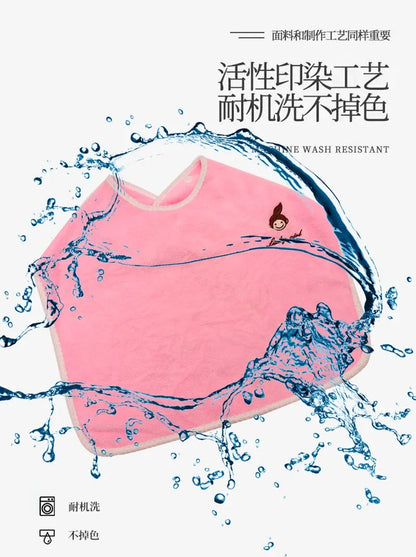 Baby Bibs for Children Washing Face Towel Soft Salive Towel Boys Girls Learning Brushing Teeth Towel for 3-8 Years Kids