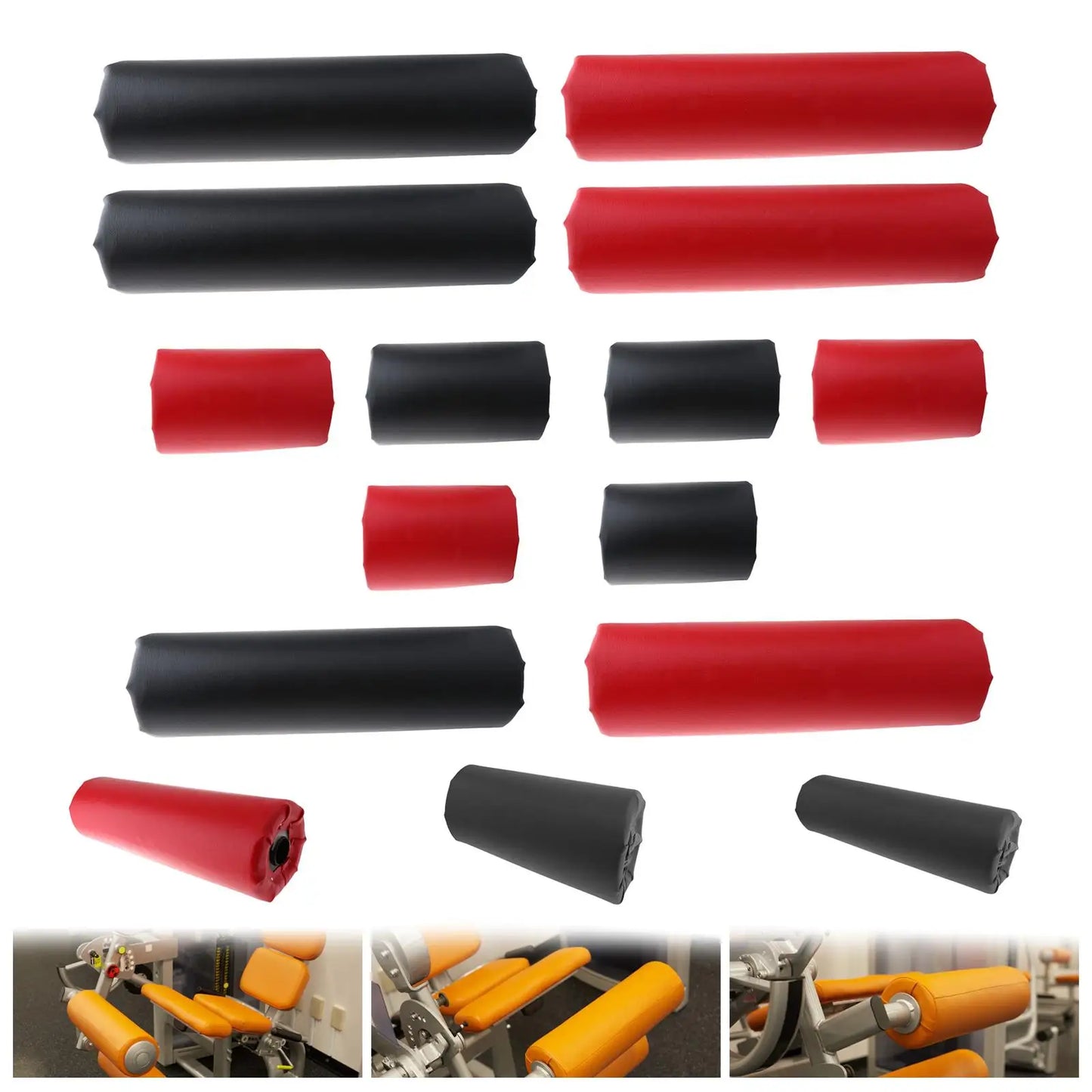 Foam Foot Pad Roller 50cm Sponge Cover for Indoor Home Gym Exercise Machine Leg Extension and Curl Machines Strength Training