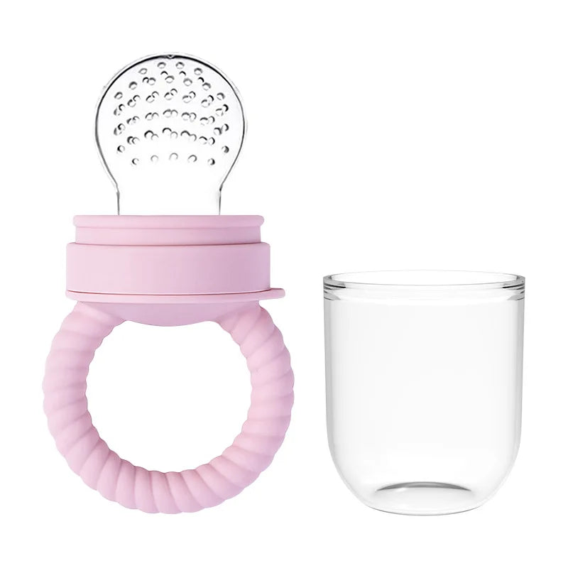1pcs Food Bite Bag Feeder Fruit Vegetable Feeding Food Grade Silicone Feeding Tableware Silicone Baby Pacifier Bottle Feeder