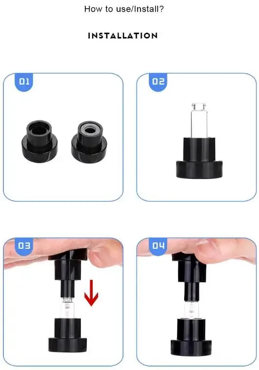 1.5ml 2ml 2.5ml Glass Bayonet bottle with White Black Clear 3 Color Plastic Sprayer Sample Spray Bottle 100pcs