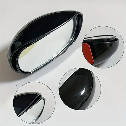 Car rearview mirror blind spot mirror 360 degree adjustment high-definition small mirror reverse rearview mirror auxiliary mirro