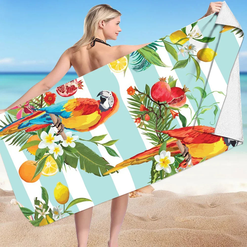 Custom Photo 3D Bath Beach Towel Funny Picture Customization Microfiber Outdoor Swimming Gifts Hotel Logo Bulk Orders Wholesale