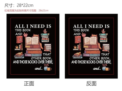 1 pc Book Sleeve Coffee Book Covers Book Pattern Black Book Protector for Paperbacks Washable Fabric Cloth Book Cover