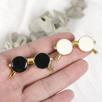 Fashion Accessories Sunglasses Shape Jackets Suit Accessories Shirt Brooch Badge Collar Pins Glasses Brooch