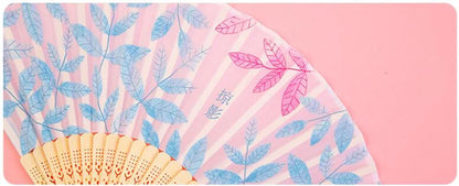 Bamboo Folding Fan Silk Chinese Fan Hand Women Black Fan Summer Female Dance Home Decoration Party Gift Home Ornament Fan Black