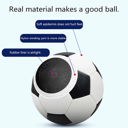 1PC Size 4 Soccer Ball Wear-Resistant Durable Soft PU Material for Outdoor Football Training Seamless Design Sports Game Supplie