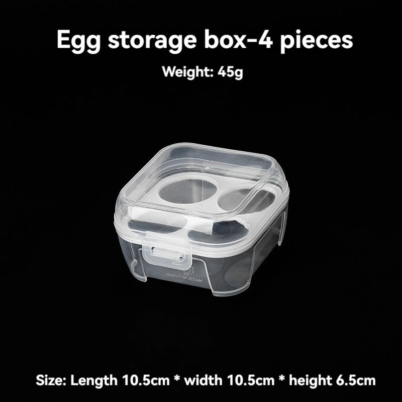 Egg Storage Box With Lid Kitchen Refrigerator Egg Box Egg Drop Rack Egg Storage Box Fridge Egg Organizer 3/4/8 Grid Egg Tray