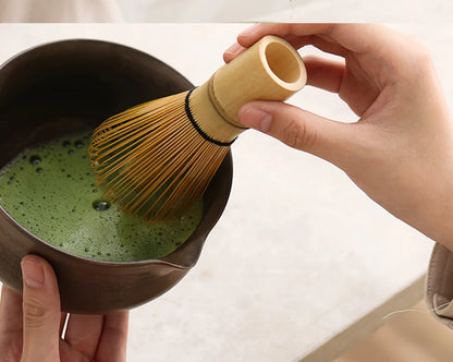 Matcha Set Japanese Tea Set Includes Matcha Bowl with Spout Matcha Whisk Holder Bamboo Matcha Whisk and Scoop Ceramic Matcha Kit