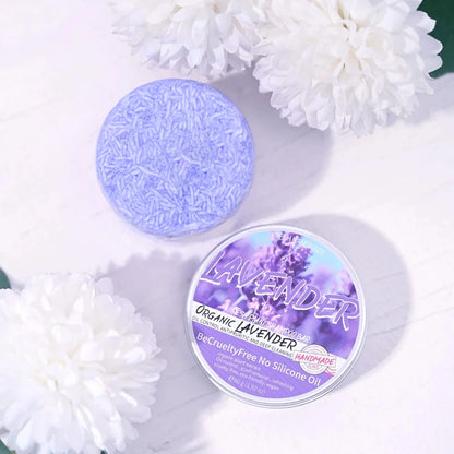 Lavender shampoo is refreshing, oil controlling, and smooth for hair, solving the problem of oily scalp without silicone oil res