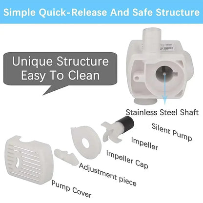 Water Pump Drinking Fountain Pet Cat Anti-dry Burning Motor Replacement Cat Flower Drinking Bowl Water Dispenser Pet Supplies