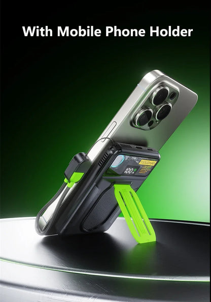 22.5W Magnetic Power Bank 30000mAh Wireless Fast Charging External Battery Turbine Coolingfor IPhone Xiaomi Magsafe Powerbank