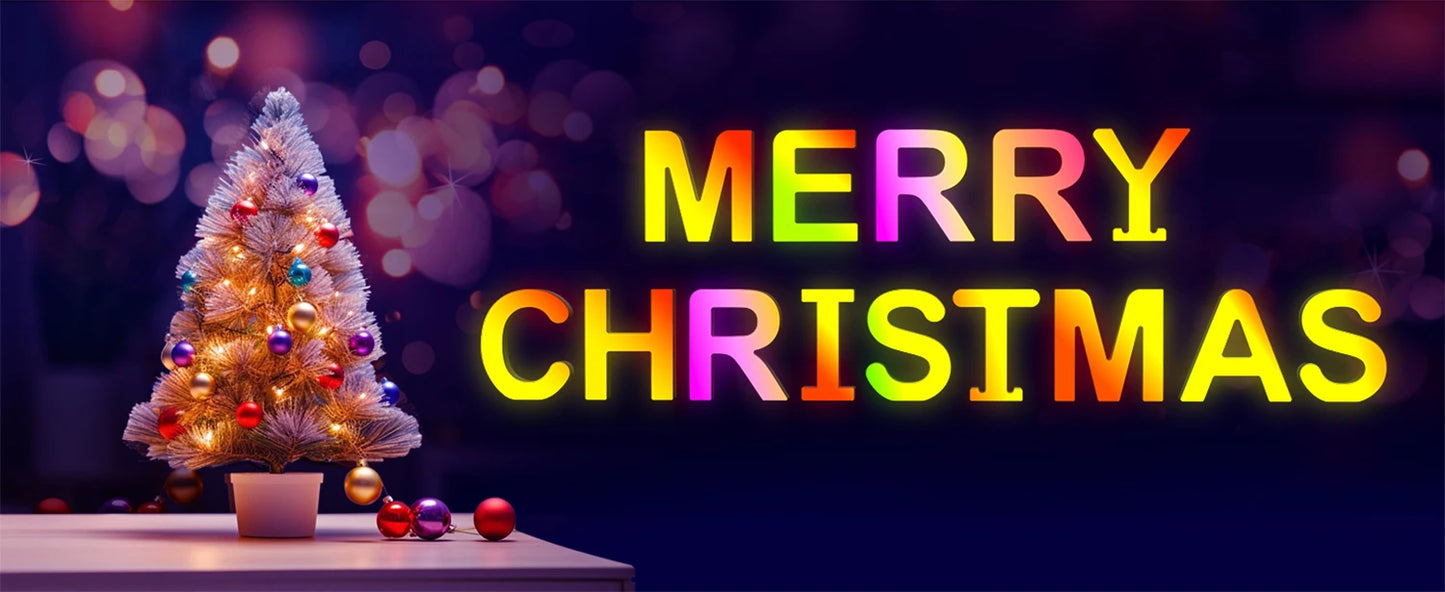 Smart LED Letters Lights Alphabet Light Decorative Name Letter Number Lamp Night Light USB MeRGBW App Music Sync Logo Game Home