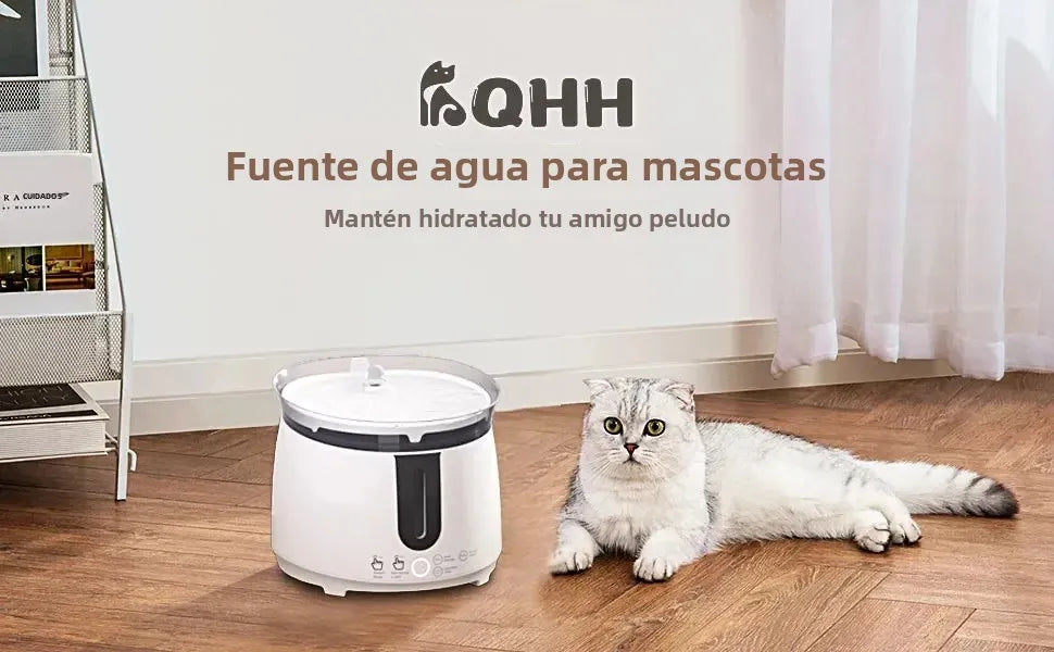 AQHH App Control Cat Water Fountain Wireless Pump Pet Water Fountain Inside Automatic Smart Fountain fuente de agua para gato