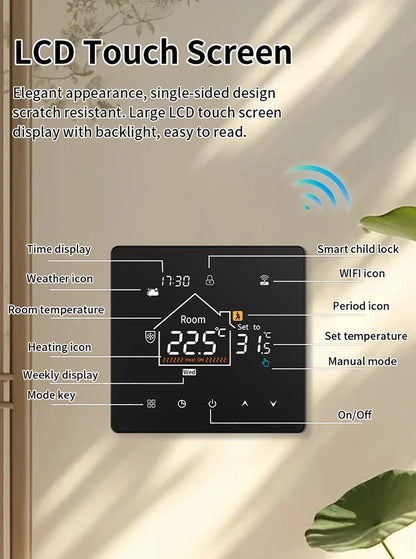 Smart Home Assistant Digital Temperature Controller Water Heater for Home Automation Thermostat Boiler Zigbee Thermostatic Tools