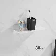 Floating Bathroom Shelves Without Drilling Storage Wall Rack Home Organizer Ledge Hardwares Cabinet Kitchen Toilet Accessories