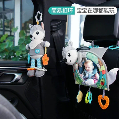Cartoon View Back Seat Mirror Baby Car Mirror Safety Seat Headrest Rearview Mirror Baby Facing Rear Ward Car Kids Monitor Gifts