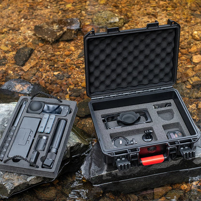 STARTRC Insta360 X5 Camera Accessories 2 Layers Hard Case Carrying Case Waterproof Portable Travel Box for Essentials Bundle