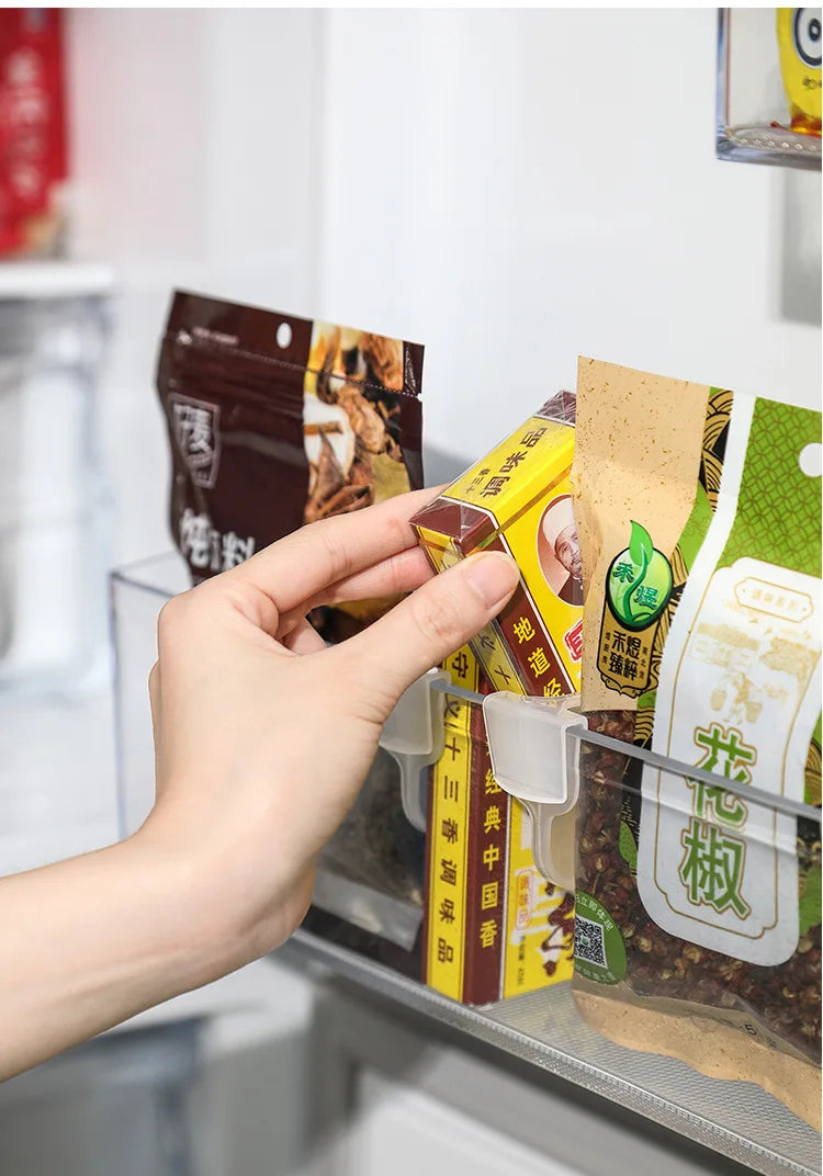 Home Refrigerator Storage Partition Board Adjustable Fridge Divider Storage Separators Kitchen Bottle Can Shelf Organizer