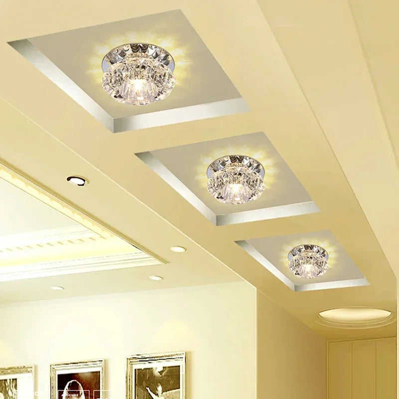 LED Ceiling Lamp for Aisle, Flush, Living Room, Crystal Corridor, Porch Light, Front Porch, Porch Light
