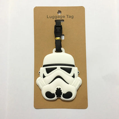 Cartoon Star Wars Travel Luggage Tag Cute Suitcase ID Addres Holder Boarding Baggage Tag Label Adorable Pendant Gift Accessories