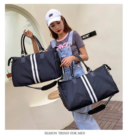 Personalized Travel Bag Men's And Women's Handbags Sports Training Yoga Bag Waterproof Weekend Bag Customized Logo Name Pattern