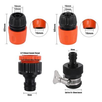 PVC Pipe Garden Agriculture Irrigation Antifreeze Pipe Faucet Adapter Quick Connect Car Wash Water Hose Fitting