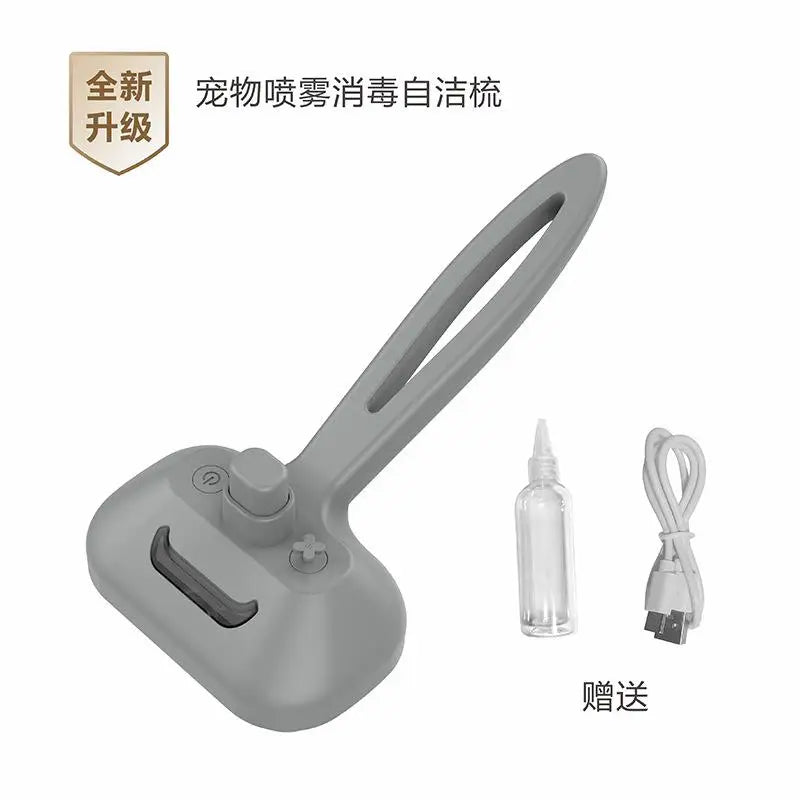 Type-c Rechargeable Pet Spray Disinfection Self-cleaning Comb Pet Massage Comb Steam Brush for Hair Care