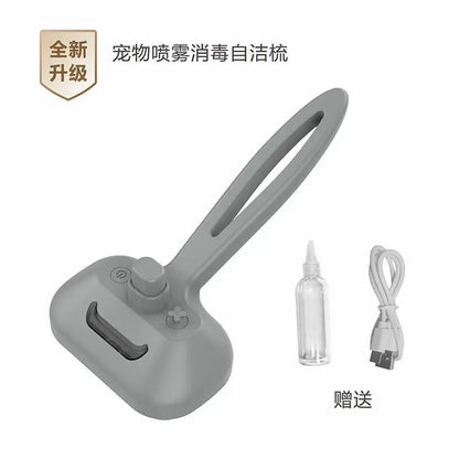 Type-c Rechargeable Pet Spray Disinfection Self-cleaning Comb Pet Massage Comb Steam Brush for Hair Care