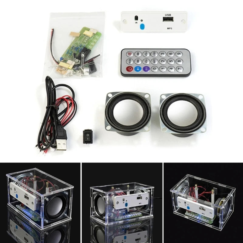 Sound Amplifier Amplifier Module Cube Kit Support Bluetooth-compatible Play Speaker DIY Kit K1KF