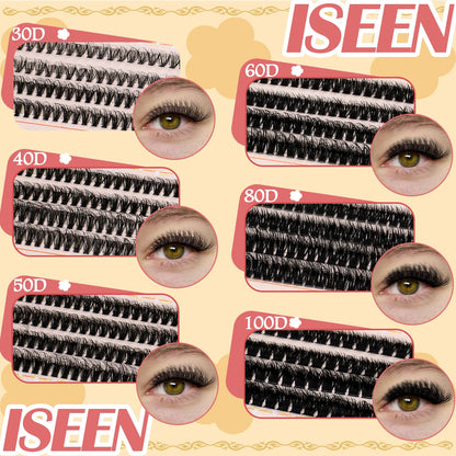 30-100D DIY Lash Extension Kit 480pcs Individual Eyelashes Kit with Lash Bond & Seal,Lash Remover and Lash Tweezers