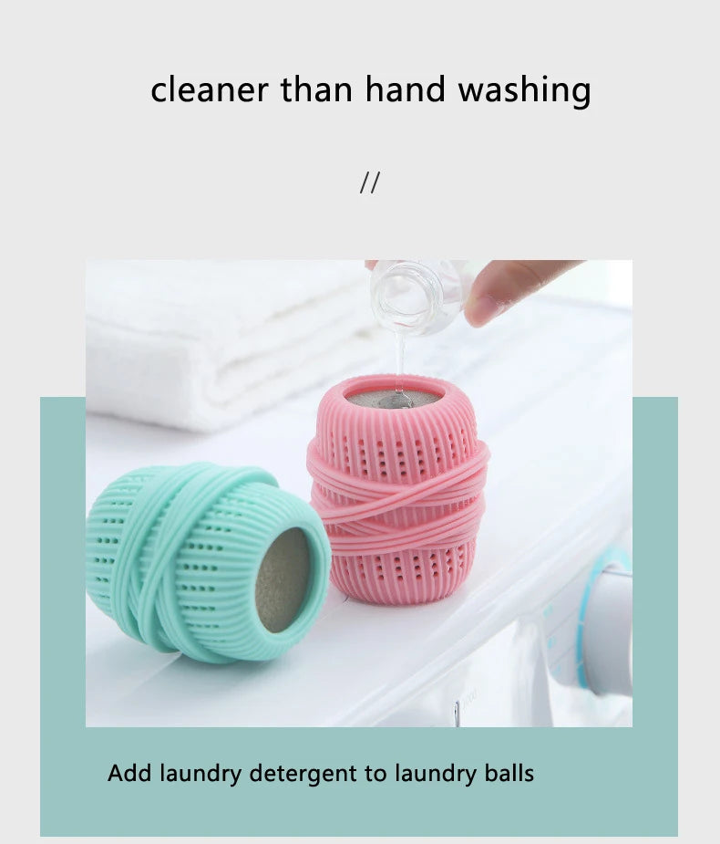 Reusable Clothes and Hair Cleaning Tool, Pet Hair Remover, Washing Machine Cat Hair Catcher, Laundry Ball, Silicone