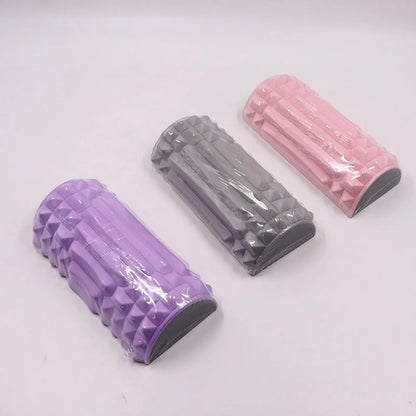 Foam Roller Yoga Column High Density EVA Massage Roller Multi-Function Portable Muscle Roller Half Round for Yoga Pilates