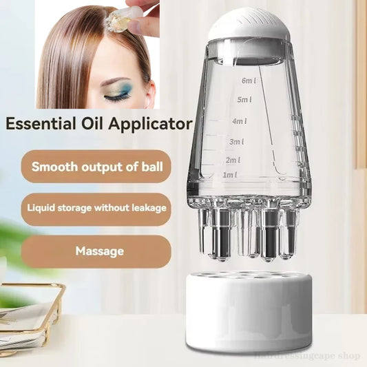 6ml Scalp Applicator Mini Head Massager Roller Ball Brush Hair Growth Essential Oil Medicine Liquid Applicator Massage Comb