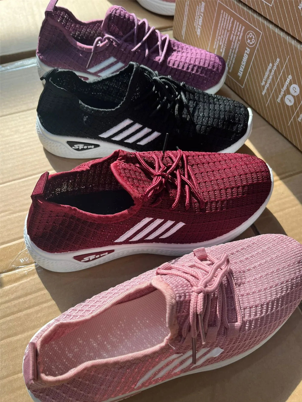 Comfortable Coconut Women's Casual Sports Shoes, Lightweight Breathable Soft-Soled Mesh Fashionable womens shoes women shoes