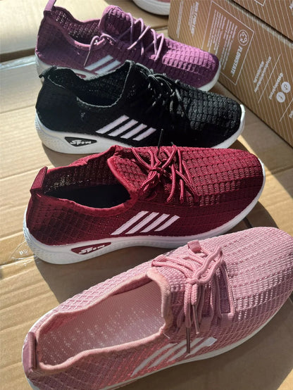 Comfortable Coconut Women's Casual Sports Shoes, Lightweight Breathable Soft-Soled Mesh Fashionable womens shoes women shoes