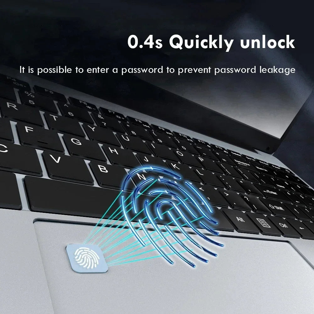 2025 New Notebook PC Windows 11 Gamer 15.6" Ultra Slim Laptop Intel Celeron N4000 16GB RAM 1TB 2TB SSD Office Study Computer PC