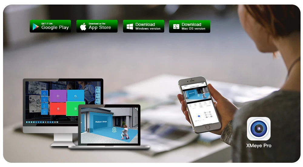 XMeye 6MP 8MP 3.6mm Security POE Audio Red&Blue Warning Lights Onvif Video Surveillance Security