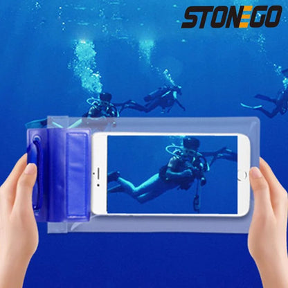 Transparent Mobile Phone Waterproof Bag Universal Mobile Phone Case for Swimming Diving Outdoor Mobile Phone Waterproof Pouch