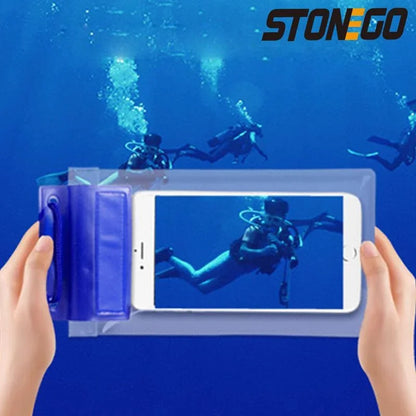 Transparent Mobile Phone Waterproof Bag Universal Mobile Phone Case for Swimming Diving Outdoor Mobile Phone Waterproof Pouch