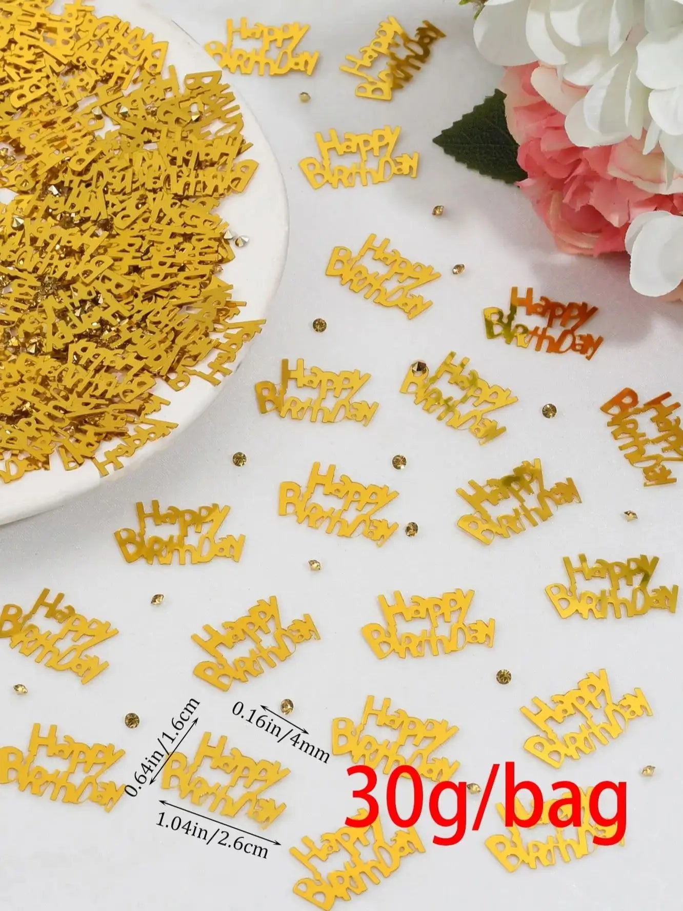 30g-birthday party black decorative confetti, party sprinkles, party decorations